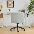 thumbnail image 3 of Ktaxon Oversized Armless Office Chair Swivel Study Chair Adjustable Desk Chair with Criss Cross Legs for Conference and Home Mint Green, 3 of 8