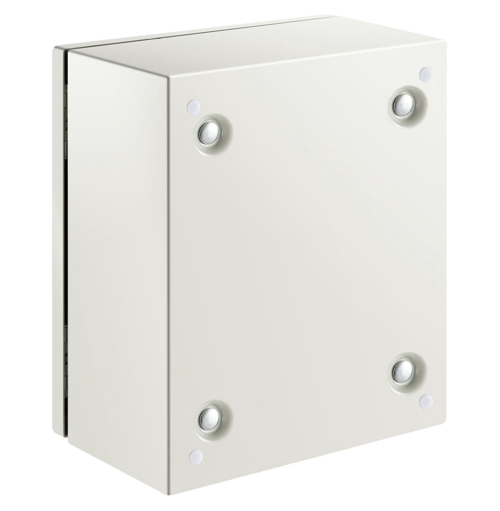NEMA 4X Steel Enclosure 12x10x6", IP66 Waterproof Electrical Box, Outdoor Indoor Junction Box with Mounting Plate