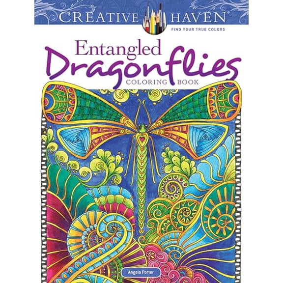 Pre-Owned Creative Haven Entangled Dragonflies Coloring Book Paperback