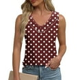 thumbnail image 2 of My Orders Cute Summer Tops for Women, Animal Print Blouses for Women Evening Party Shirts White Womens Tops Dressy Casual V Neck Summer Button Boho Top, 2 of 6