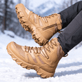 thumbnail image 5 of Stepedia Snow Boots for Men Insulated Waterproof Winter Boots Faux Fur Outdoor Hiking Boot for Cold Weather, Brown, 5 of 6