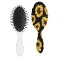 thumbnail image 2 of Hair Brush Sunflower Cushion Base Hair Brushes Touch Paddle Oval Hairbrush, 2 of 7