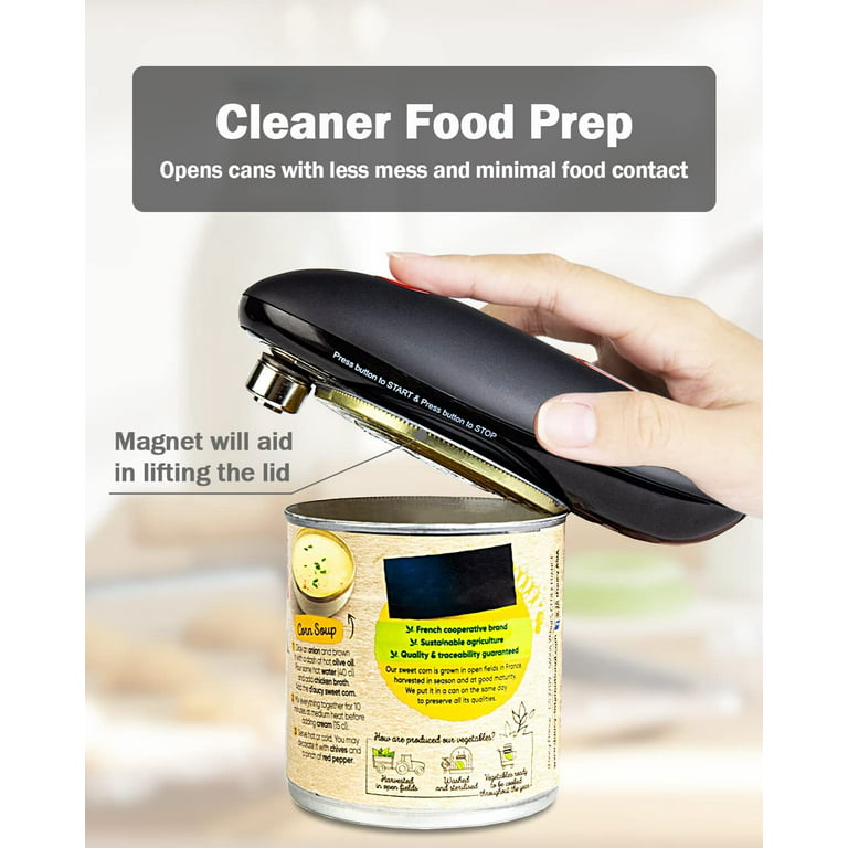 Electric Can Opener, One-Touch Switch Can Opener, Safe Smooth No Sharp  Edges Can Opener for Almost Size Can, Can Opener Electric Best Kitchen  Gadgets