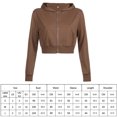 thumbnail image 3 of Suéter básico de Color liso para mujer, cárdigan corto con capucha, chaqueta pequeña, color rosa M, novedad de 2021, 3 of 8