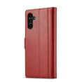 thumbnail image 3 of SaniMore for Samsung Galaxy A13 5G 6.5" 2021 Case, PU Leather Magnetic Flip Folio Shell with Card Holders RFID Blocking Kickstand Shockproof TPU Magnetic Closure Business Cover, Red, 3 of 10