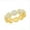 Gold-Plated, variant on Halo Flower Design with Simulated Diamond CZ Eternity Engagement Ring Sterling Silver Jewelry for Women or Teens-size 7