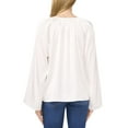 thumbnail image 2 of CeCe womens  Raglan V Neck Top, xs, 2 of 3