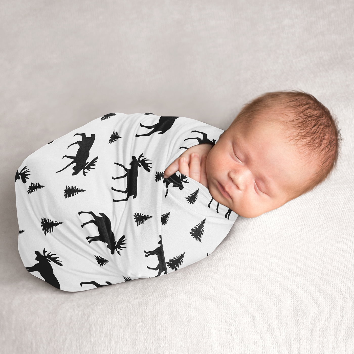 moose swaddle blanket