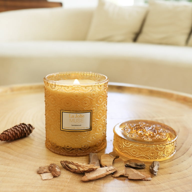 Unscented Soy Wooden Wick Candle