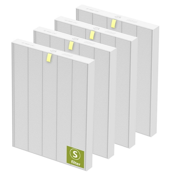 C545 Replacement Filter S Compatible with Winix C545 Air Purifier, 4 Pack C545 True HEPA Replacement Filter S, Replaces for Winix C545 Replacement Filter S 1712-0096-00