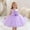 Purple, variant on Little Girls 0-5Y Sleeveless A-Line Sequin Tulle Dress, Flower Decorated Princess Gown for Wedding Ceremony, Pageants & Evening Shows White 2 Years