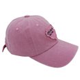 thumbnail image 3 of Gorra de béisbol lisa de algodón con parche bordado en forma de corazón deshilachado, 3 of 4