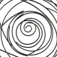 thumbnail image 4 of DecMode Black Metal Round Overlapping Lines Abstract Wall Decor, 4 of 9