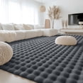 thumbnail image 5 of Buganda Area Rugs for Living Room, Soft Shaggy Rug for Bedroom , Non Slip Machine Washable Carpet, Grey, 8'x10', 5 of 6
