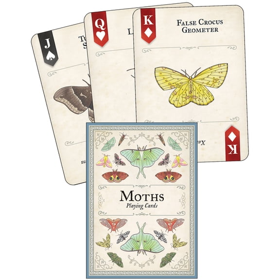 Art of Nature Moths Playing Cards, (Hardcover)