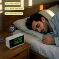 thumbnail image 2 of Toytexx Digital Alarm Clock with Dual Alarms, 7-5-2 Mode, LED Display, USB & Battery Powered, Temperature Display (°C/°F), 4-Level Brightness & 2-Level Night Light, 2 of 8