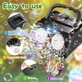 JoyStone Bubble Machine Upgraded Portable Automatic Bubble Maker for ...