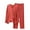 Red, variant on Lovskoo 2024 Women's 2 Piece Lounge Sets 2023 Long Sleeve Tie Front V Neck Wrap Top and Wide Leg Pants Casual Outfits Sets Sleepwear Loungewear Gray Free Size