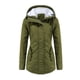thumbnail image 2 of Abrigo largo cálido para mujer Sudadera con capucha Chaqueta de cuello Parkas de invierno delgadas Abrigos Fridja  BV0+456, 2 of 9