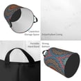 thumbnail image 2 of Fotbe Mandala Cesto de Ropa con Asas, Cesto Impermeable de Gran Capacidad, Bolsa de Lavado para Dormitorio, Cesto de Ropa con Ruedas y Asas-Medium, 2 of 6