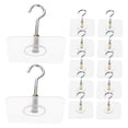 thumbnail image 4 of OULII 12Pcs Ceiling Hook Hangers for Homeowners Renters with High-strength Adhesive and Load-bearing Capacity, 4 of 8