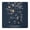 Square Snowflakes-121, variant on Premium Christmas Tablecloth with Secure Stretch Fit 34x34 Square, Spandex Material Lies Flat Immediately When Spread on Dining Tables