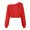 Red#8, variant on Dzrciro Kids Girls off the Shoulder Sweatshirt, Long Sleeve Cute Printed Asymmetrical Crop Tops, Lightweight Fashion Pullover Sweatshirts 5-15 Years