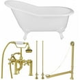 thumbnail image 1 of Vintage Tub & Bath Adela 62 Inch Cast Iron Slipper Clawfoot Tub Package, 1 of 1