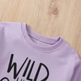 thumbnail image 4 of Toddler Baby Girls Sweatshirts Long Sleeve Letter Prints T Shirt Pullover Clothes Tops for Girls Size 18-24 Months, 4 of 6