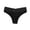 Black, variant on Women Sexy Bikini Lace Thongs G String Seamless Panties Low-Rise T-Back Underwear Lingerie (White, S)