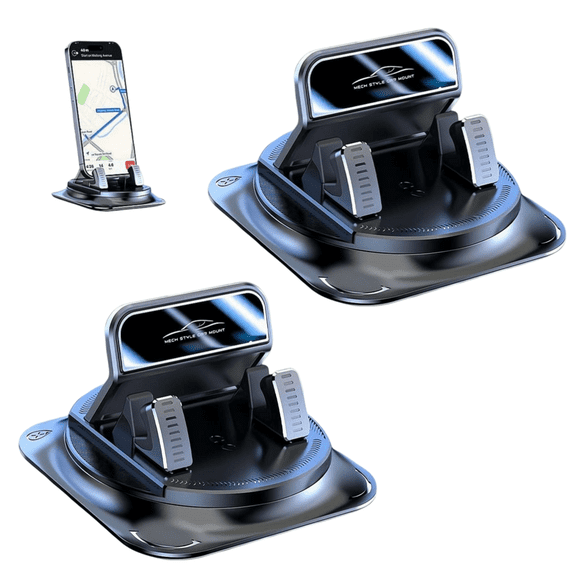 360 Rotating Car Phone Mount for Dashboard, Anti-Slip Car Automotive Phone Holder, Single-Hand Operation Smartphone Holder for Most Cars Hands-Free Navigation
