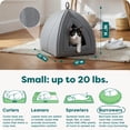 thumbnail image 4 of Furhaven Small Cat Bed Polar Fleece Foldable Pet Tent, Washable - Heather Gray, Small Pet Tent Small Pet Tent - Fleece (Heather Gray), 4 of 8