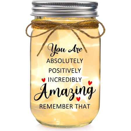 PETGLE Thank You Gifts for Women Mason Jar - You Are Amazing Gifts for Women Best Friend Birthday Christmas Mother's Day Coworker Leaving Boss Lady Teacher Retirement Gift for Woman Appreciation