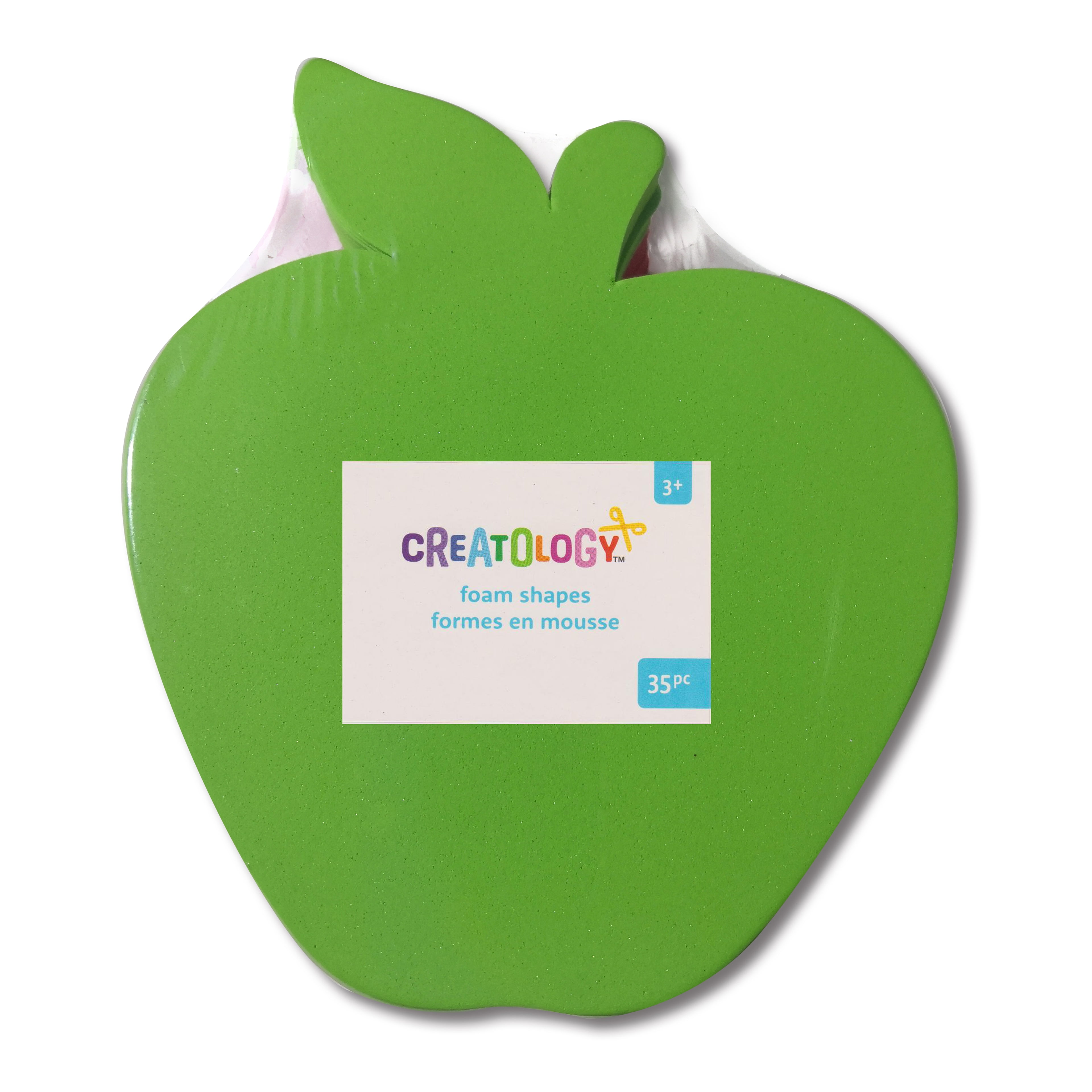 Creatology 6.5" Red & Green Apple Foam Shapes - Assorted Color Apple Cutouts for Crafts, Cards, and Classroom Decor, 12 Pack