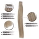 thumbnail image 2 of Set 40 Extensiones de Cabello Easyouth Remy 14pulg Mujer Easyouth EH8675786454, 2 of 2