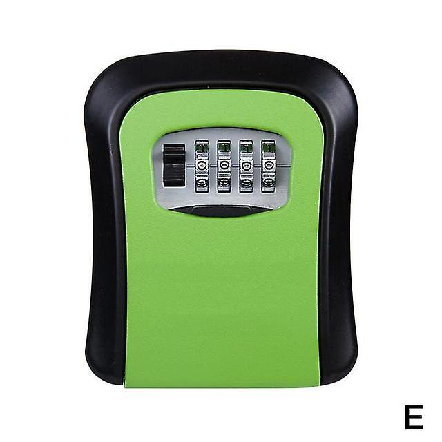 Caja de seguridad para llaves con contrase?a de código inteligente, caja de seguridad para llaves montada en la pared, resistente al agua, para exteriores, contrase?as de 4 dígitos ZefeiWu 8390612596681
