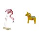 thumbnail image 5 of Estatua de flamenco de resina, escultura de ave, decoración para el hogar, chimenea, arte moderno, figura decorativa para jardín con soporte de metal, 5 of 8