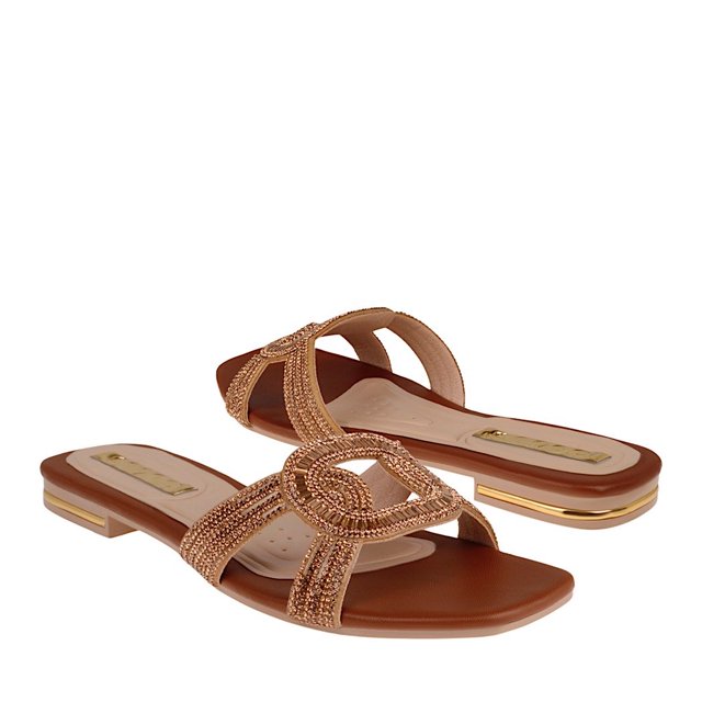 SANDALIAS DAMA STYLO 1310 TEXTIL CAFÉ Stylo 1310