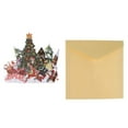 thumbnail image 2 of 3xChristmas Tree Village Up Tarjeta de Navidad Tarjeta 3D Tarjeta navideña 3 piezas, 2 of 9