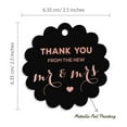 thumbnail image 6 of Inkdotpot Real Rose Gold Foil Thank You From The New Wedding Tags Favor Hang Paper Tags 100 Piece, 6 of 6