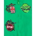 thumbnail image 3 of Teenage Mutant Ninja Turtles Donatello Raphael Leonardo Varsity Zip Up Bomber Jacket Toddler to Big Kid, 3 of 5