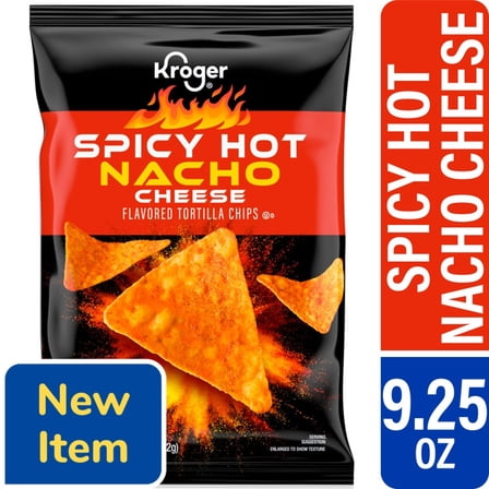 KR Tortilla Chips Spicy Nacho Flavor 9.25 oz