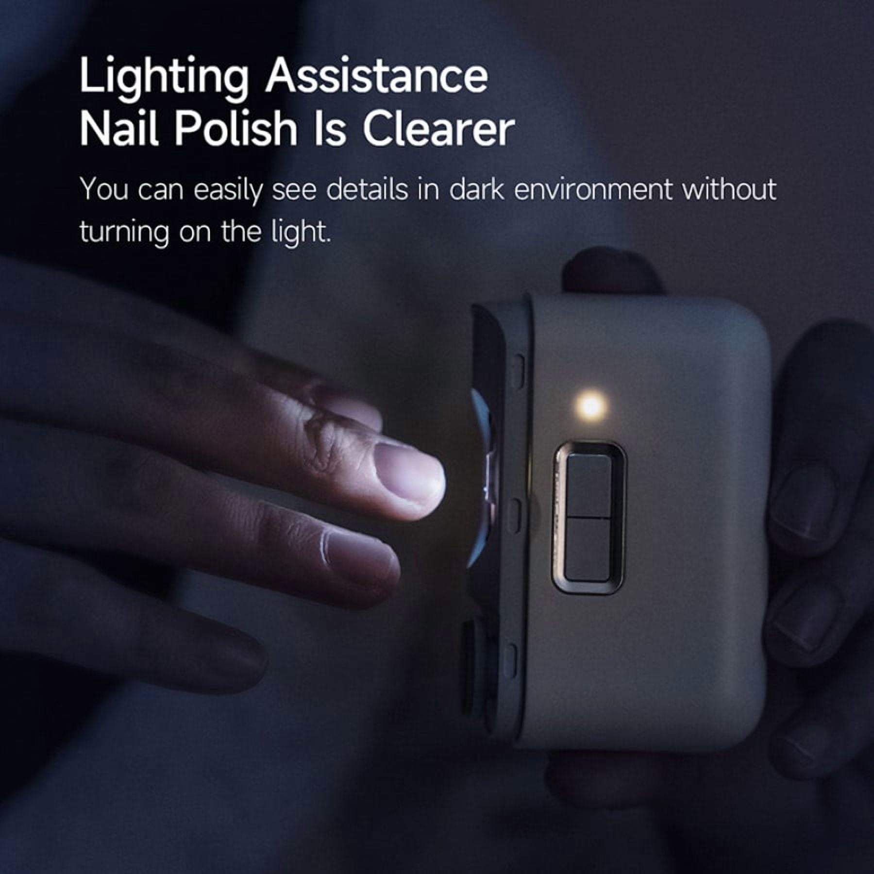 All-in-One Rechargeable Nail Care System, 3-in-1 Automatic Clipper, File & Polisher for the Whole Family, with Mess-Free Nail Collector