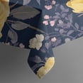 thumbnail image 5 of Pioneer Flower Floral Print Pattern Square Tablecloth,Waterproof Square Table Cover,Wipeable Spillproof Washable Table Cover for Home Kitchen Party Decor 60"x60"(152x152cm), 5 of 6