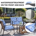 thumbnail image 4 of SUKAIKEQA Outdoor Cushion Covers Set,8PCS Waterproof Patio Furniture Couch Seat Slipcovers, Replacement for Sofa Sectional Chair(Cover，Only), 4 of 6
