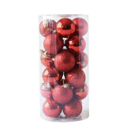 24pcs Shiny And Polshed Glossy Christmas Tree Ball Ornaments 24pcs Shiny and Polshed Glossy Christmas Tree Ball Ornaments Decorations 1.5'' - Walmart.com - 24pcs Shiny And Polshed Glossy Christmas Tree Ball Ornaments