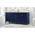 thumbnail image 2 of Elegant Kitchen and Bath 72 Inch Double Bathroom Vanity In Blue, 2 of 8