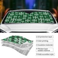 thumbnail image 5 of Disketp Windshield Sun Shade, Car Sun Shade For Front Window Christmas Pattern At Buffalo Plaid Sunshades Sun Visor Protector Blocks Uv Rays Foldable, 5 of 9