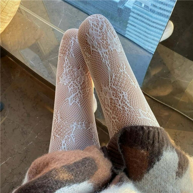 Black Hosiery Hollow Out Punk Style Pantyhose Fishnet stockings