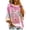 Yellow, variant on Women's Breast Cancer Awareness Hoodie in October We Wear Pink Shirts Drawstring Print 3/4 Sleeve Sweatshirts for Women